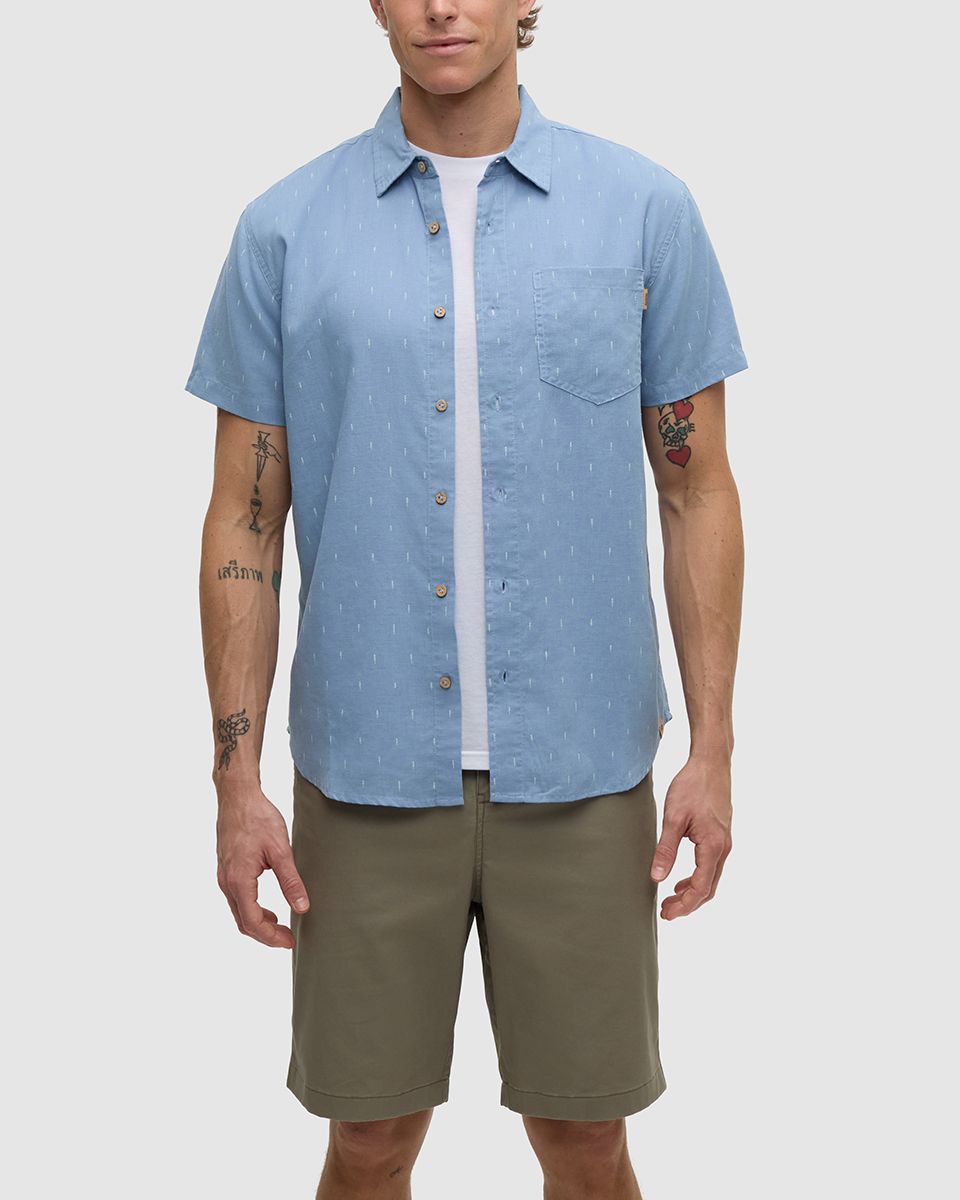 Ten Tree M Small Tree Mancos Shirt Lakeside Blue