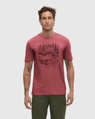 Ten Tree M Getaway T-shirt Rosewood/Graphite