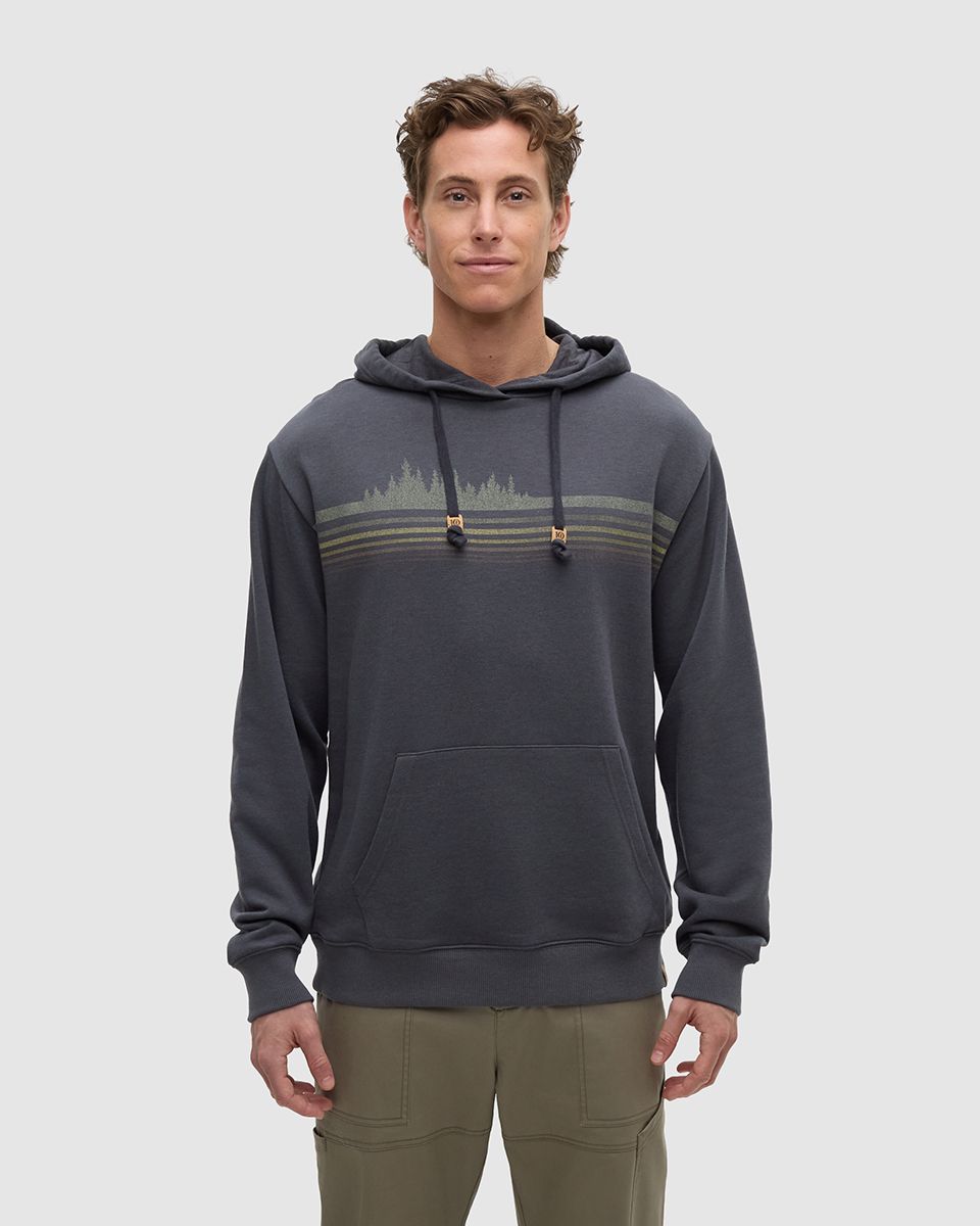 Ten Tree M Retro Treeline Relaxed Hoodie Graphite/