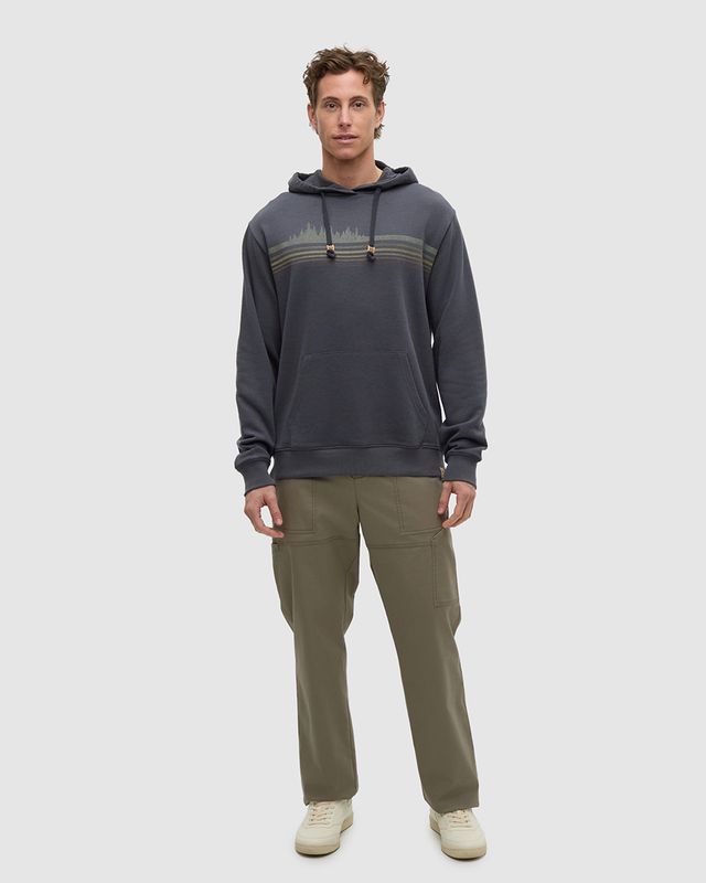Ten Tree M Retro Treeline Relaxed Hoodie Graphite/