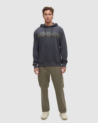 Ten Tree M Retro Treeline Relaxed Hoodie Graphite/