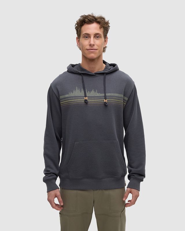 Ten Tree M Retro Treeline Relaxed Hoodie Graphite/ Ten Tree M Retro Treeline Relaxed Hoodie Graphite/