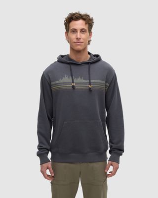 Ten Tree M Retro Treeline Relaxed Hoodie Graphite/ Ten Tree M Retro Treeline Relaxed Hoodie Graphite/