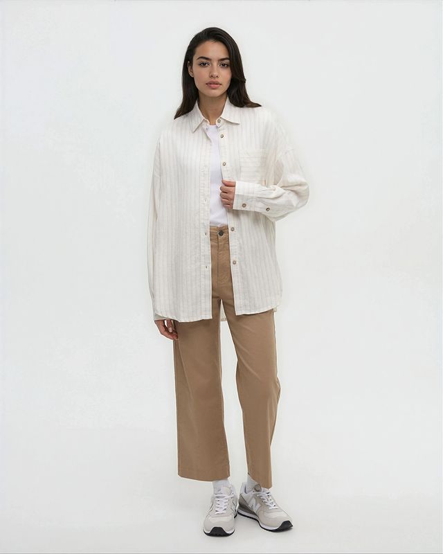 Ten Tree W West End Shirt Undyed/Double Shirt