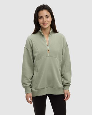 Ten Tree W Finalyson 1/4 Zip Light Moss Ten Tree W Finalyson 1/4 Zip Light Moss