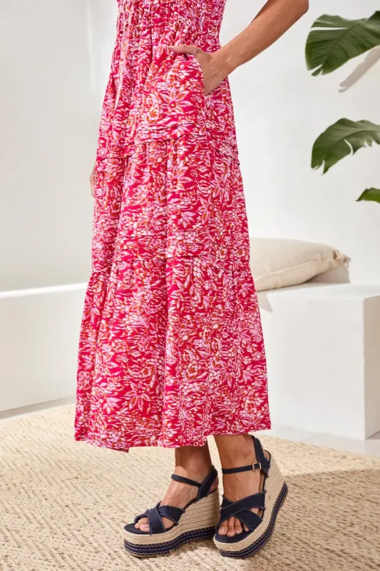 Tribal Maxi Dress Gardenia