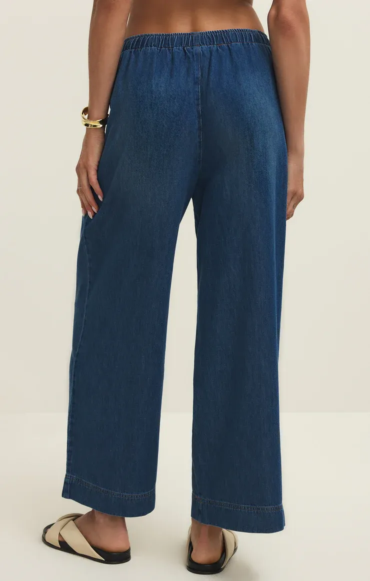 Z Supply Daycation Denim Utility Pant Deep Water