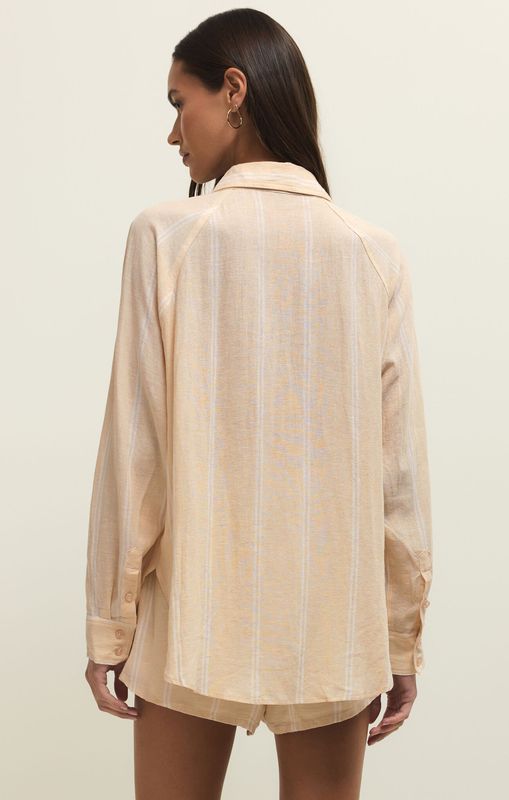 Z Supply Perfect Linen Top Custard