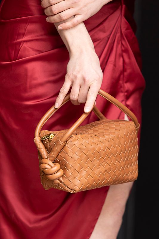 RISA Ila Knot Crossbody Tan