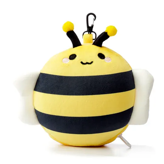 Relaxeazz Travel Plush Pillow &amp; Eye Mask Bee