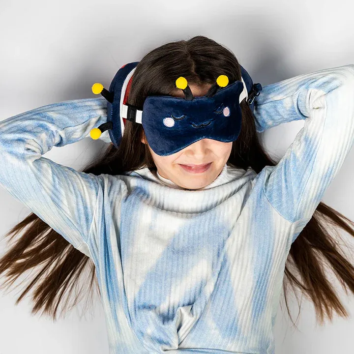 Relaxeazz Travel Plush Pillow & Eye Mask Ladybug