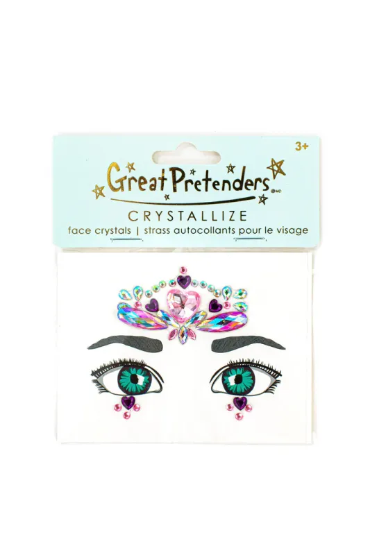 Great Pretenders Face Crystals Hearts Set