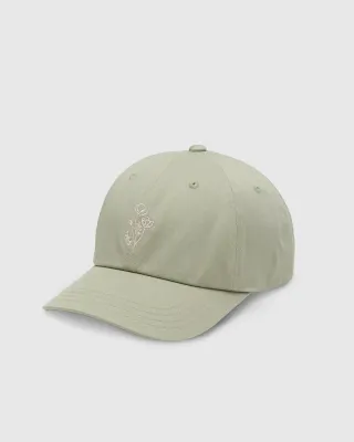 Ten Tree Flower Embroidery Peak Hat Light Moss/White Oak