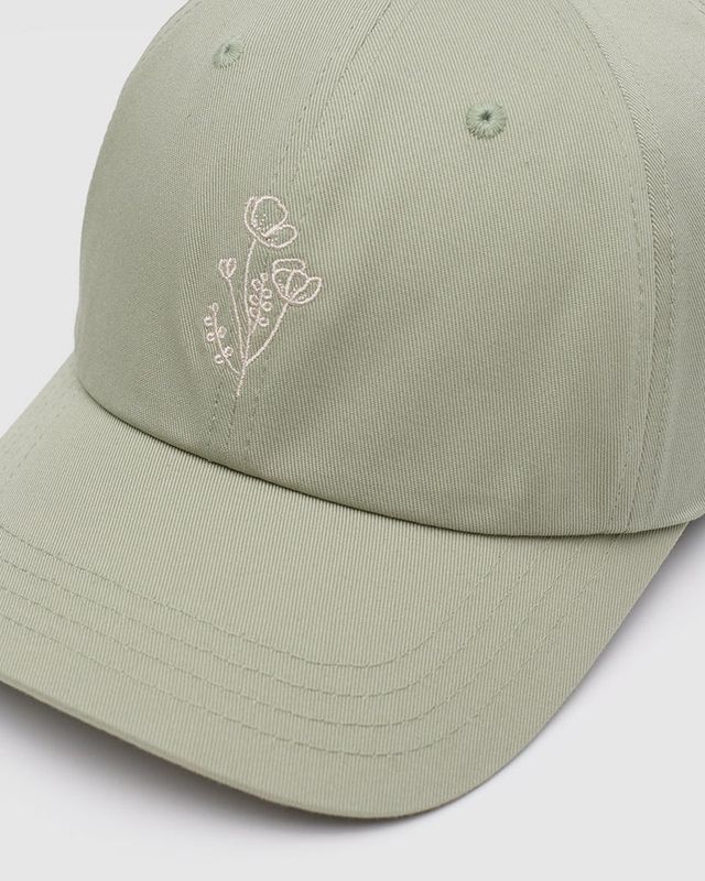 Ten Tree Flower Embroidery Peak Hat Light Moss/White Oak Ten Tree Flower Embroidery Peak Hat Light Moss/White Oak