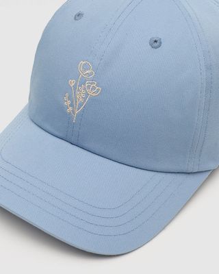 Ten Tree Flower Embroidery Peak Hat Lakeside Blue/White Oak Ten Tree Flower Embroidery Peak Hat Lakeside Blue/White Oak