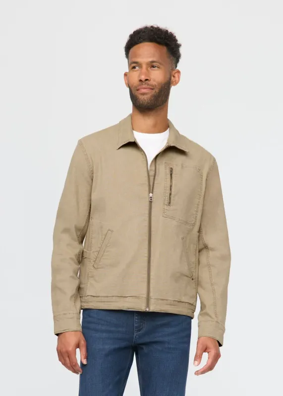 DUER Stretch Canvas Utilty Jacket Tan