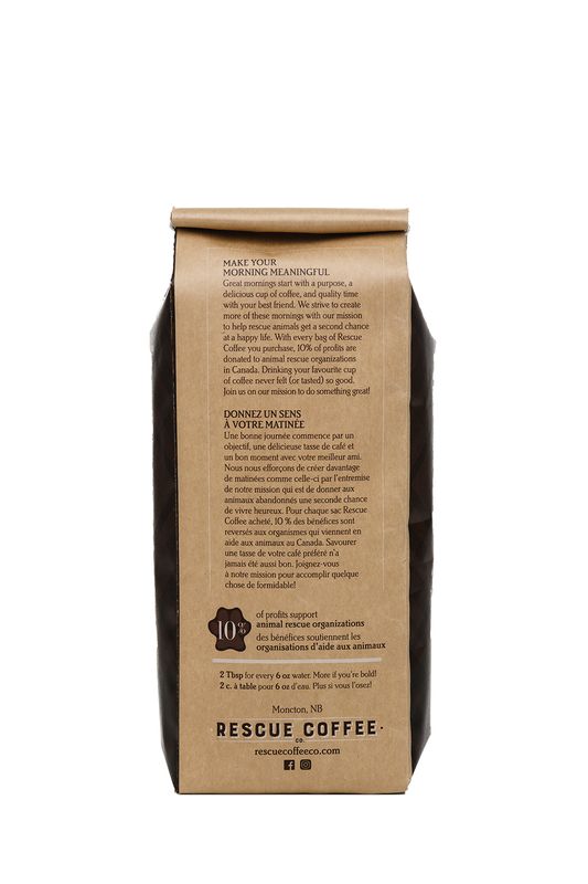 Rescue Coffee Bark & Bite Very Dark Roast 1lb Bag Ground