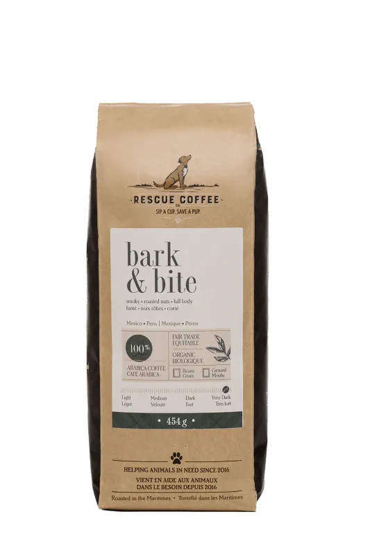 Rescue Coffee Bark & Bite Very Dark Roast 1lb Bag Ground Rescue Coffee Bark & Bite Very Dark Roast 1lb Bag Ground