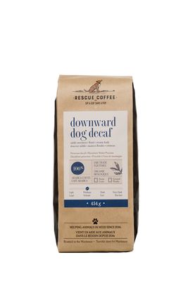 Rescue Coffee Downward Dog Decaf Medium Roast 1lb Bag Ground