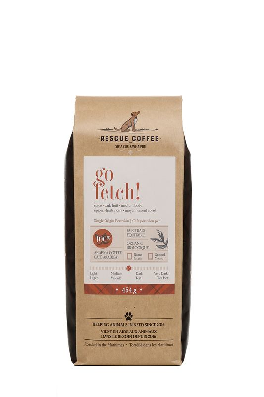Rescue Coffee Go Fetch! Medium-Dark Roast 1lb Bag Ground Rescue Coffee Go Fetch! Medium-Dark Roast 1lb Bag Ground