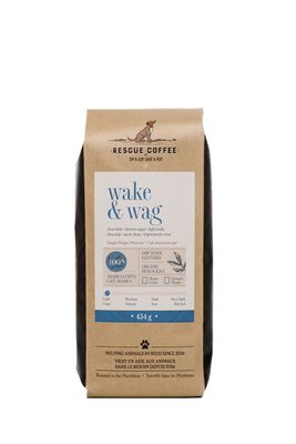 Rescue Coffee Wake &amp; Wag Light Roast 1lb Bag Ground