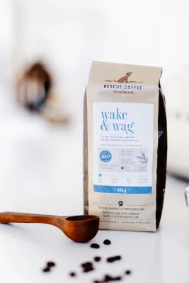 Rescue Coffee Brew &amp; Rescue Coffee Scoops Dark Wood