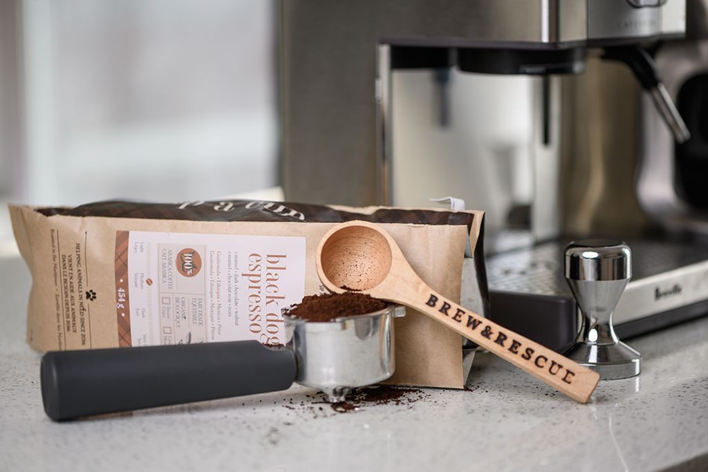 Rescue Coffee Brew &amp; Rescue Coffee Scoops Light Wood