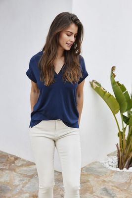 Fransa FRLiv Tee Navy Blazer