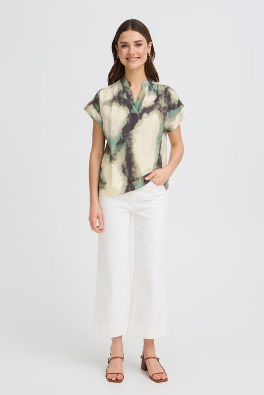 Fransa FRAyla Blouse Marble Creme de Menthe