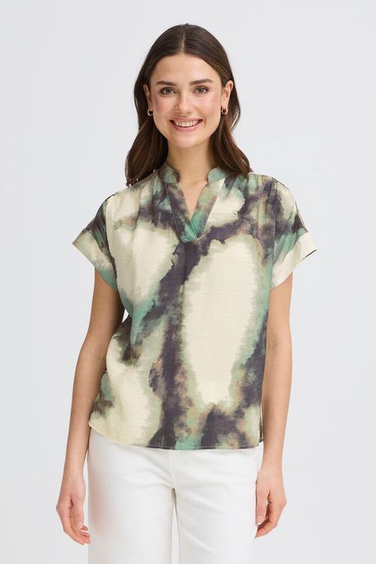 Fransa FRAyla Blouse Marble Creme de Menthe