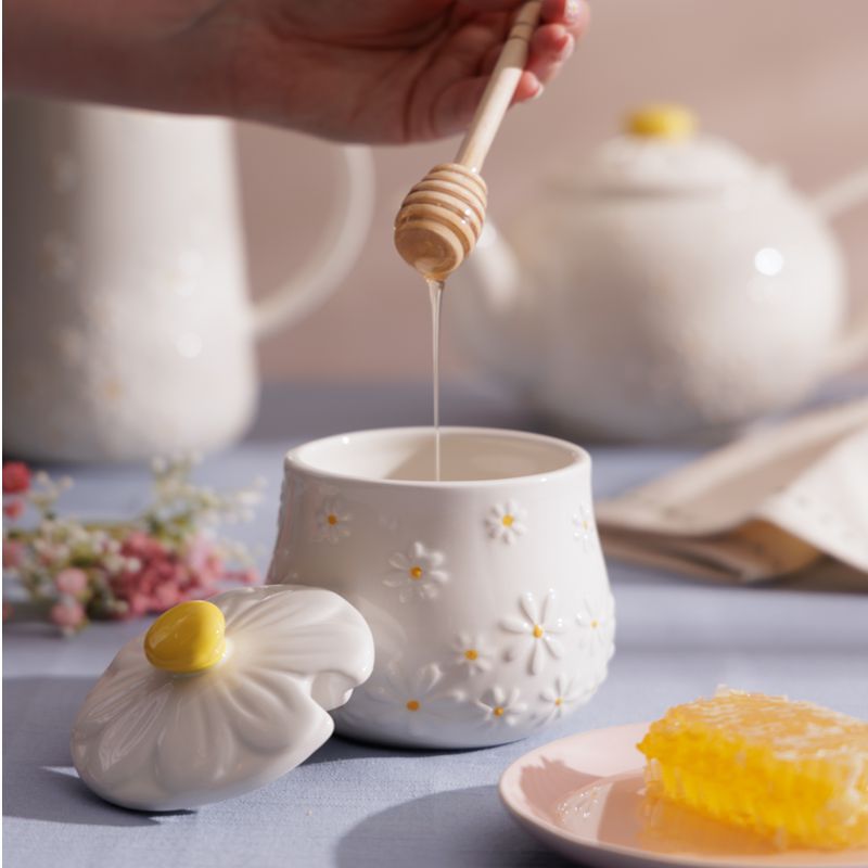Price &amp; Kensington Daisy Honey Pot &amp; Drizzler