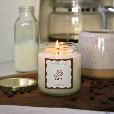 Alben Lane Latte Candle 8oz