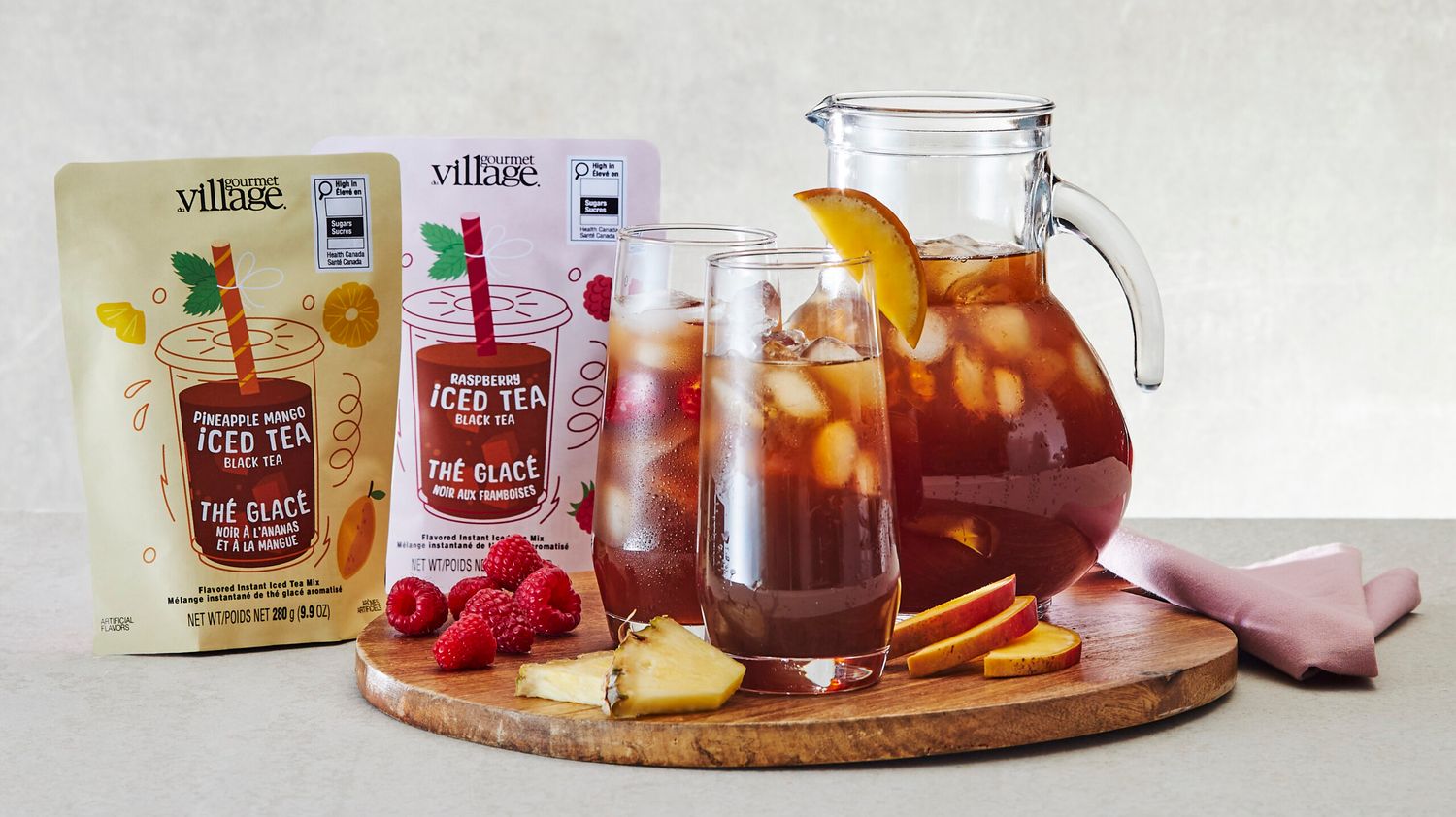 Gourmet Village Iced Tea Pineapple Mango Pouch