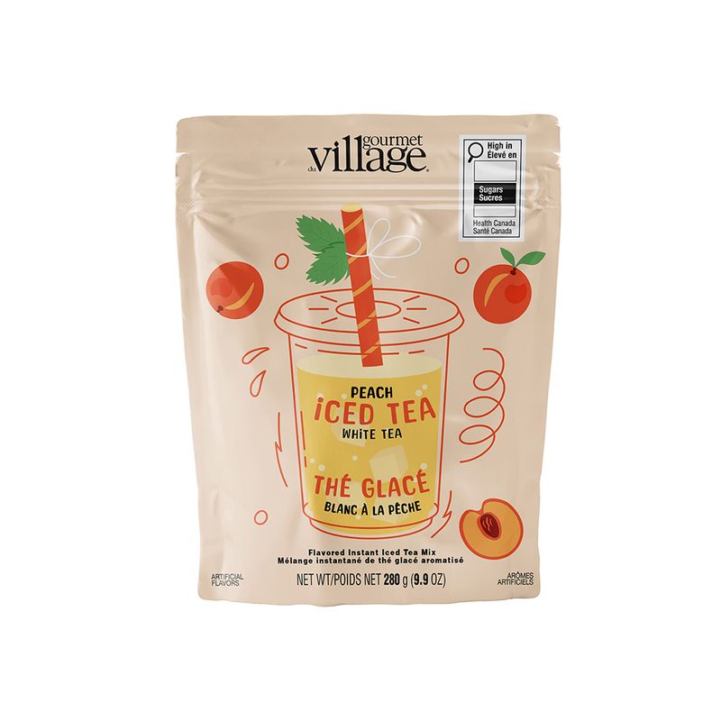 Gourmet Village Iced Tea Peach White Pouch