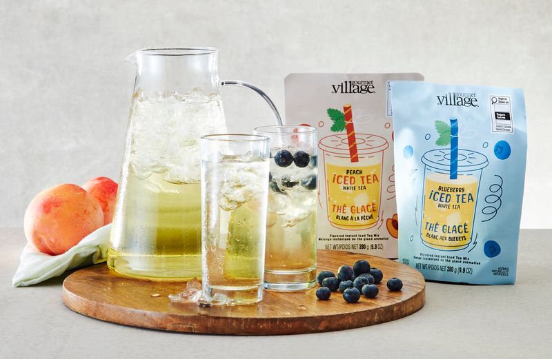 Gourmet Village Iced Tea Peach White Pouch