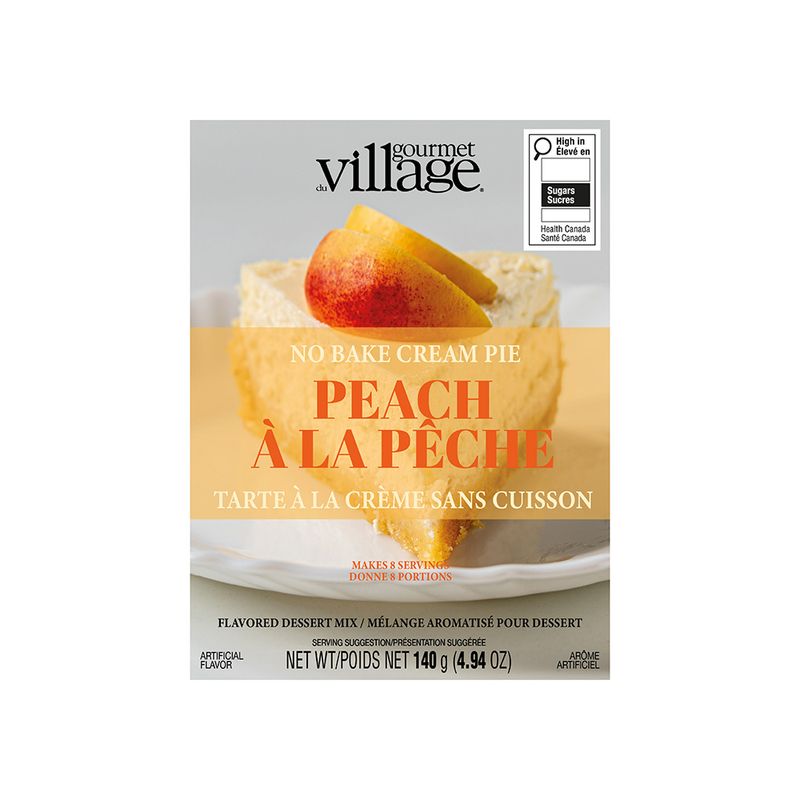 Gourmet Village No Bake Cream Pie Peach