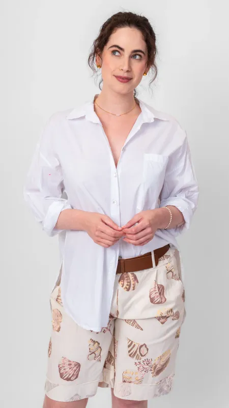 Me &amp; Gee Bermuda Shorts Seashell Print