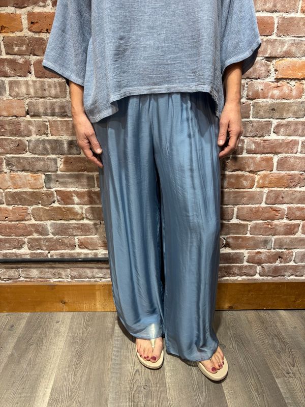 Me & Gee Viscose Flowy Pant Blue Jeans