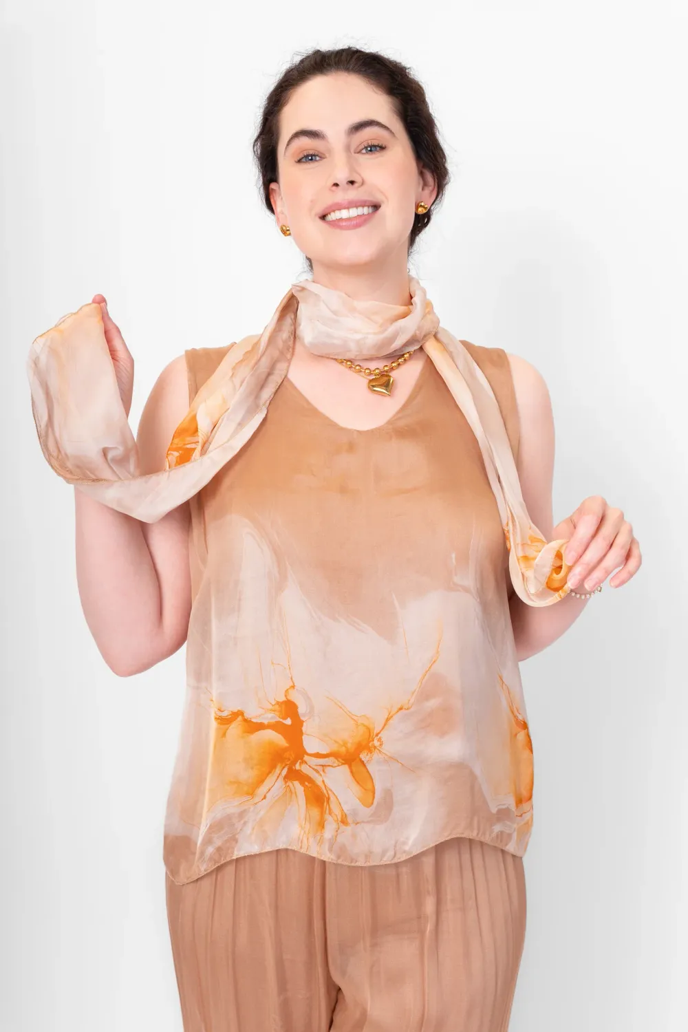 Me & Gee Two Piece Blouse Sand Me & Gee Two Piece Blouse Sand