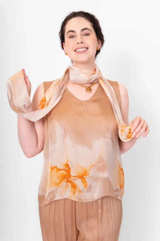 Me &amp; Gee Two Piece Blouse Sand