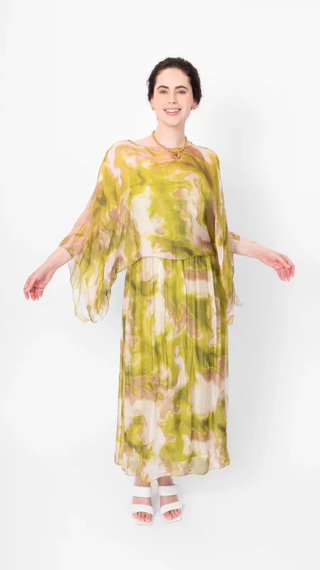Me &amp; Gee Flowy Dress Pistachio