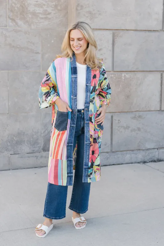Shannon Passero Mabel Cardigan Serendipity Print Mix One Size