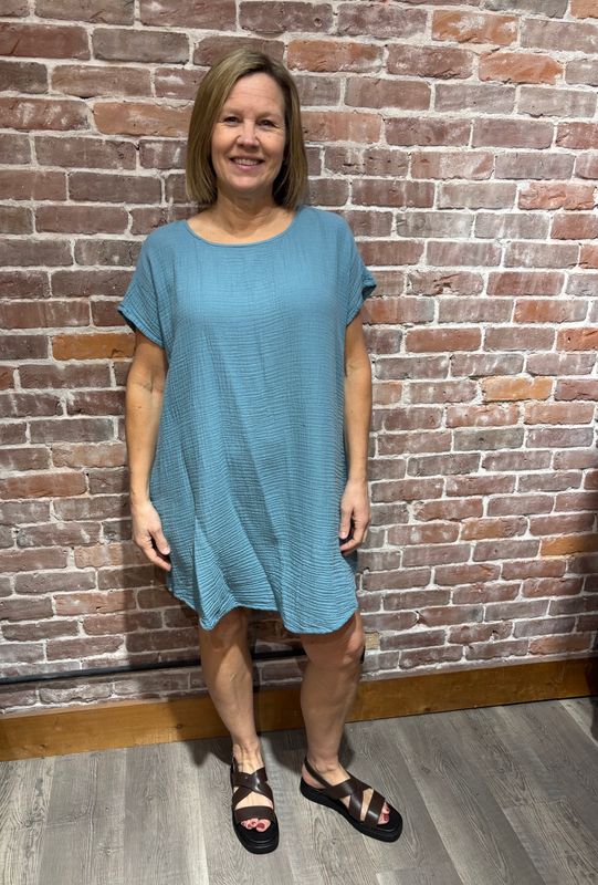 Shannon Passero Meghan Tunic Dress Tide Blue