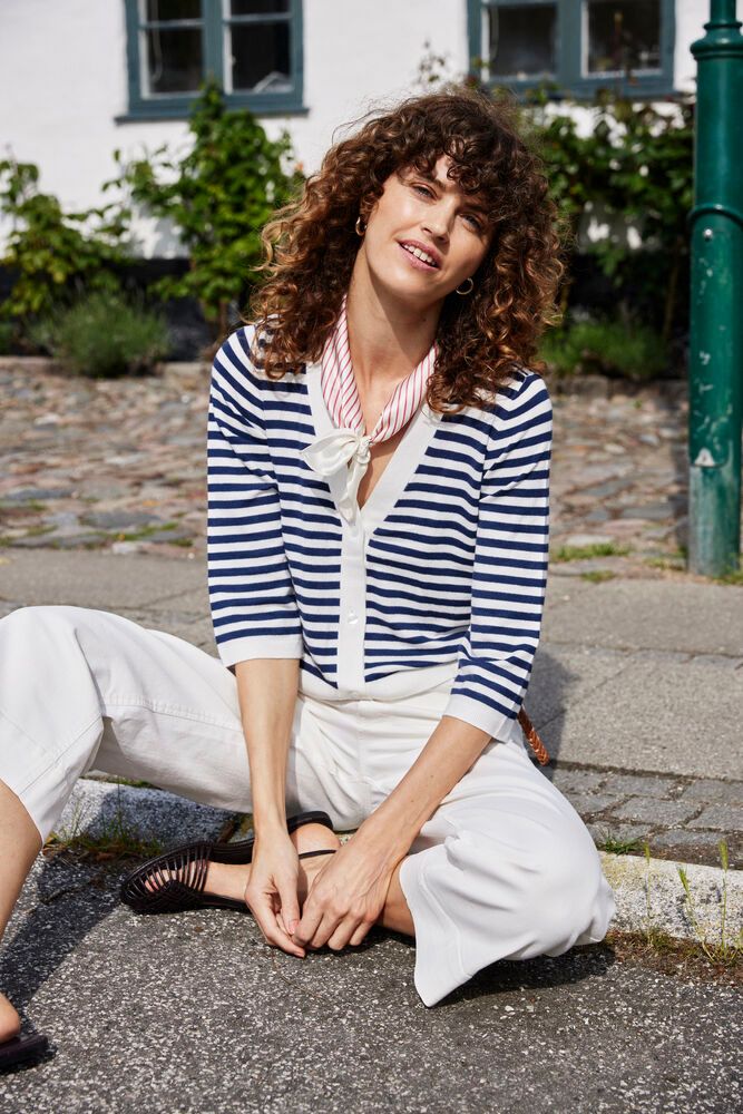 Fransa FRMary Cardigan Navy Stripe Fransa FRMary Cardigan Navy Stripe