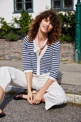 Fransa FRMary Cardigan Navy Stripe Fransa FRMary Cardigan Navy Stripe