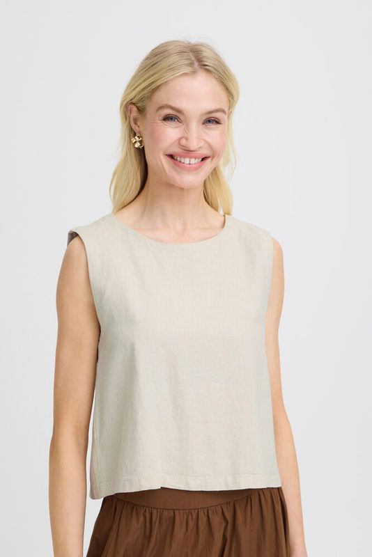 B. Young BYFalakka ONeck Top Rainy Day Melange