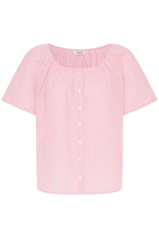 B. Young BYime Shirt Raspberry Stripe