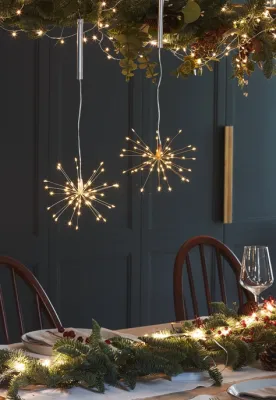Lumina of London Mini Hanging Starburst Light Silver