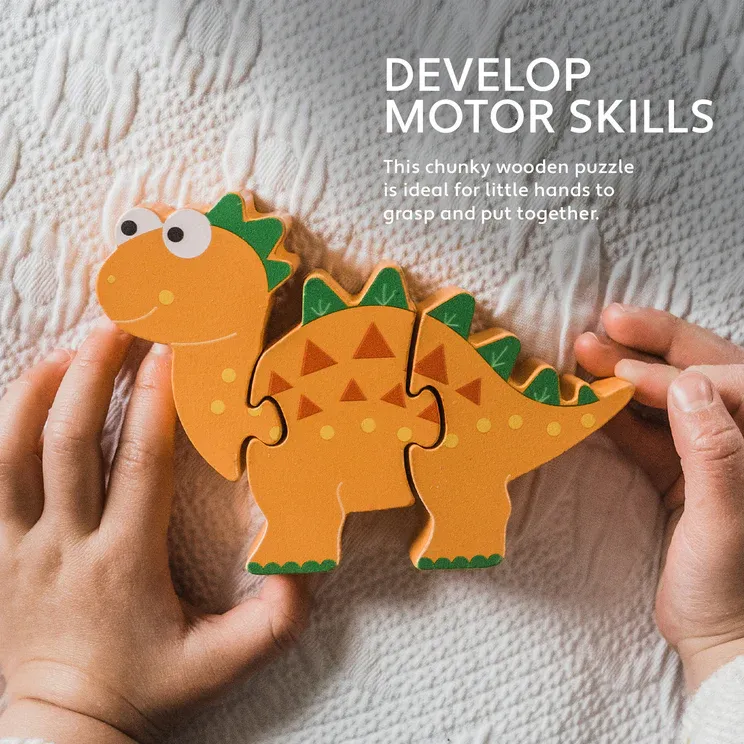 Orange Tree Toys Stegosaurus Wooden Puzzle Orange Tree Toys Stegosaurus Wooden Puzzle