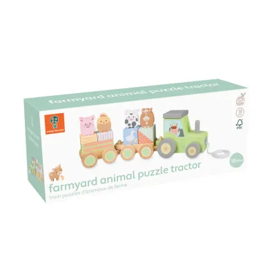 Orange Tree Toys Puzzle Tractor Farm Animal